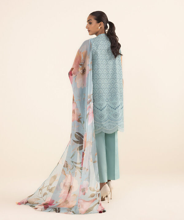SAPPHIRE | UNSTITCHED 2 PIECE PRINTED CAMBRIC SUIT