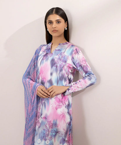 SAPPHIRE | UNSTITCHED 2 PIECE PRINTED LAWN SUIT