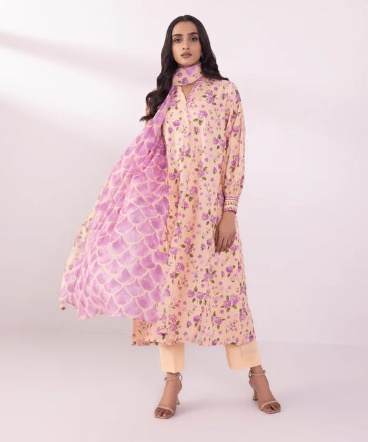 SAPPHIRE | UNSTITCHED 2 PIECE PRINTED LAWN SUIT