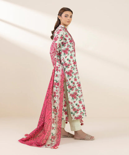 SAPPHIRE | UNSTITCHED 3 PIECE EMBROIDERED LIGHT KHADDAR SUIT