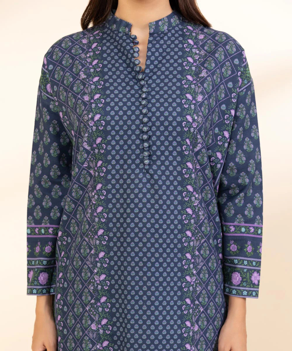 SAPPHIRE | UNSTITCHED 3 PIECE PRINTED LIGHT KHADDAR SUIT