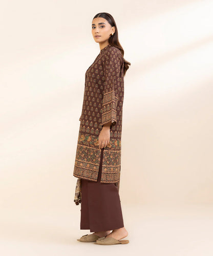 SAPPHIRE | UNSTITCHED 3 PIECE PRINTED LIGHT KHADDAR SUIT