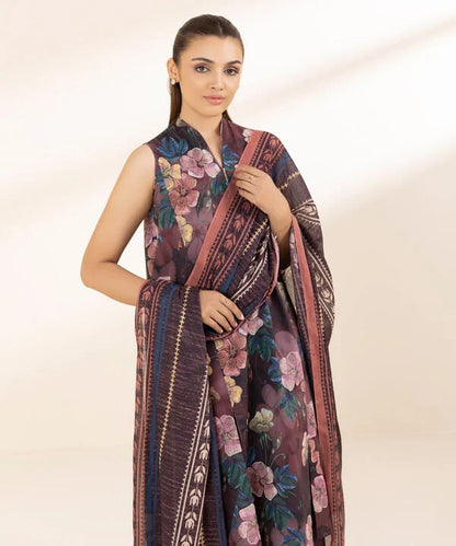 SAPPHIRE | UNSTITCHED 3 PIECE PRINTED LAWN SUIT