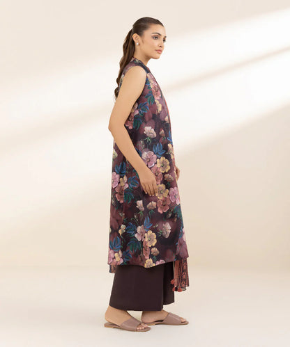 SAPPHIRE | UNSTITCHED 3 PIECE PRINTED LAWN SUIT