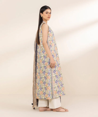 SAPPHIRE | UNSTITCHED 3 PIECE PRINTED LAWN SUIT