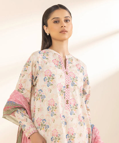 SAPPHIRE | UNSTITCHED 3 PIECE PRINTED LAWN SUIT