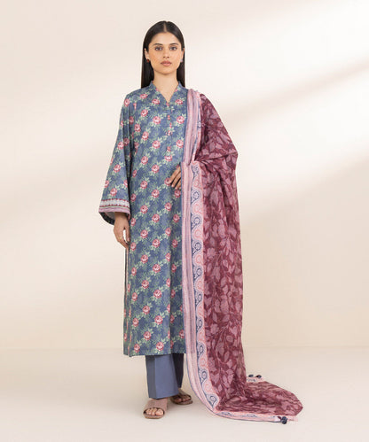 SAPPHIRE | UNSTITCHED 3 PIECE PRINTED LAWN SUIT