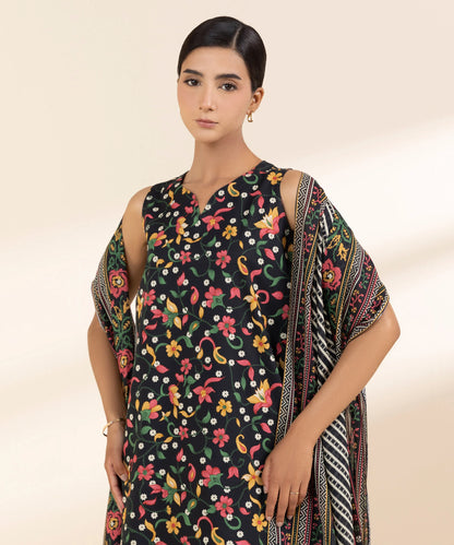 SAPPHIRE | UNSTITCHED 3 PIECE PRINTED LAWN SUIT