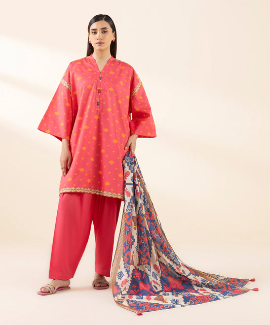 SAPPHIRE | UNSTITCHED 3 PIECE PRINTED LAWN SUIT