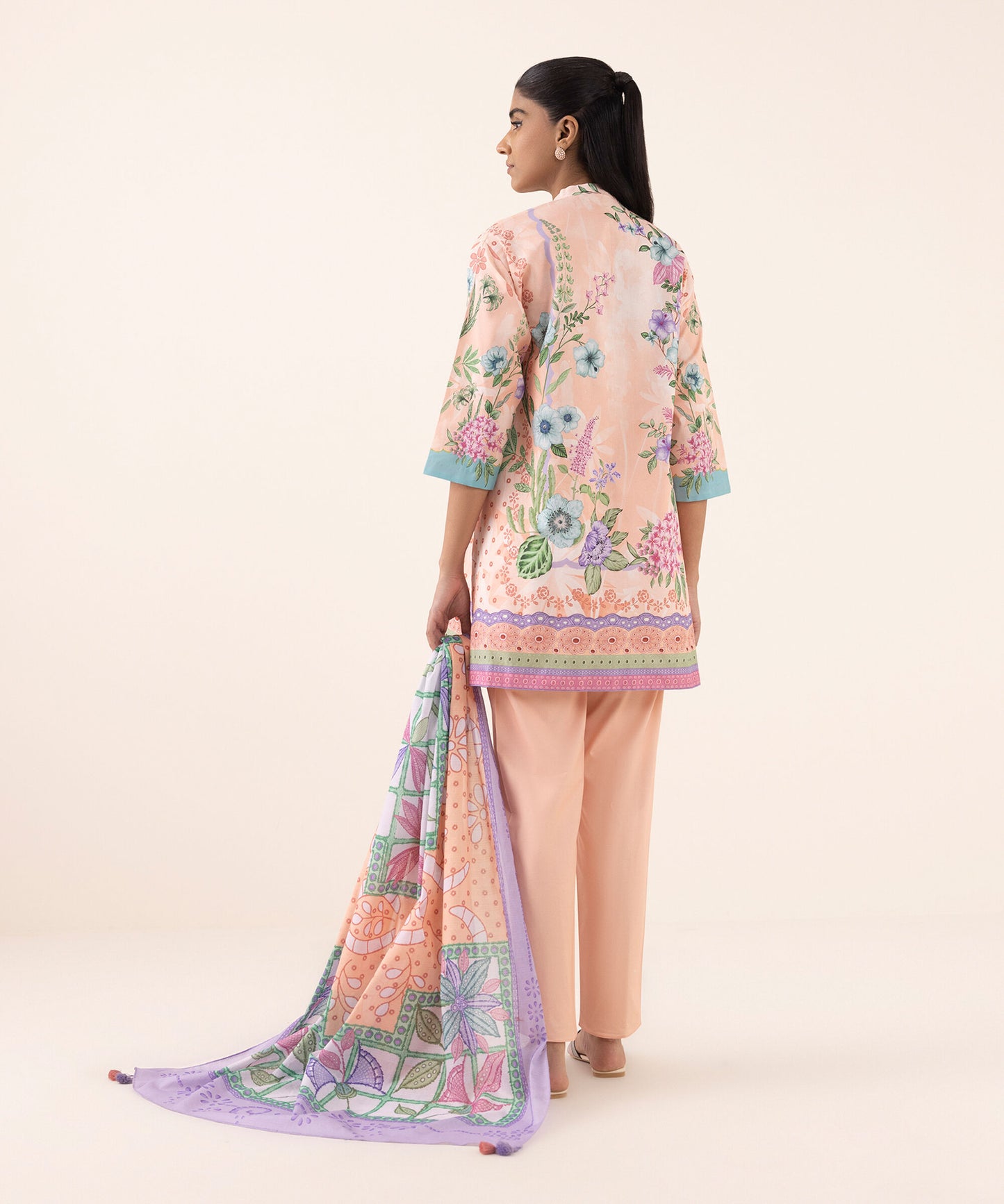 SAPPHIRE | UNSTITCHED 3 PIECE PRINTED LAWN SUIT