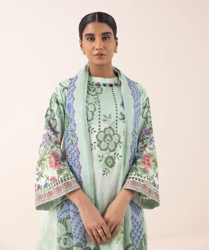 SAPPHIRE | UNSTITCHED 3 PIECE PRINTED LAWN SUIT