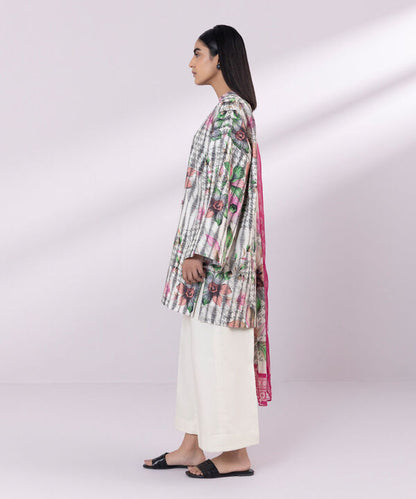 SAPPHIRE | UNSTITCHED 3 PIECE PRINTED JACQUARD SUIT