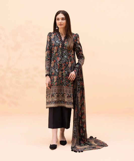 SAPPHIRE | UNSTITCHED 3 PIECE PRINTED LAWN SUIT