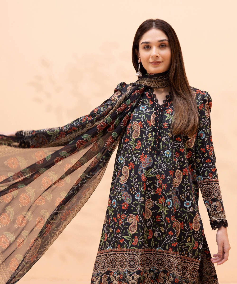 SAPPHIRE | UNSTITCHED 3 PIECE PRINTED LAWN SUIT