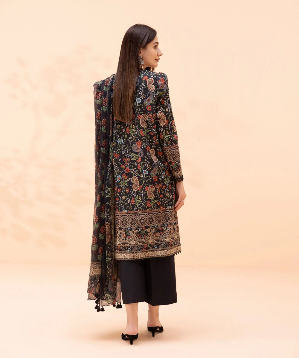 SAPPHIRE | UNSTITCHED 3 PIECE PRINTED LAWN SUIT