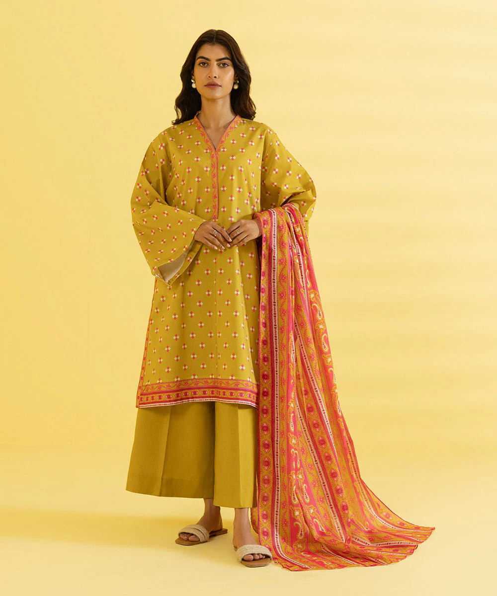 Sapphire | Unstitched 2Pc Printed Lawn - Shirt & Dupatta | 2D-DY23ZV3-10