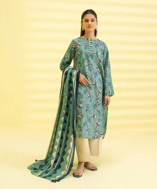 Sapphire | Unstitched 2Pc Printed Lawn - Shirt & Dupatta | 2D-DY23ZV3-12