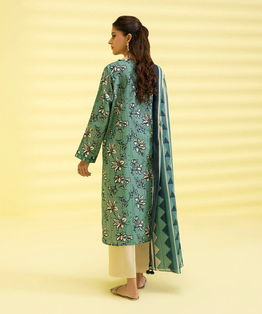 Sapphire | Unstitched 2Pc Printed Lawn - Shirt & Dupatta | 2D-DY23ZV3-12