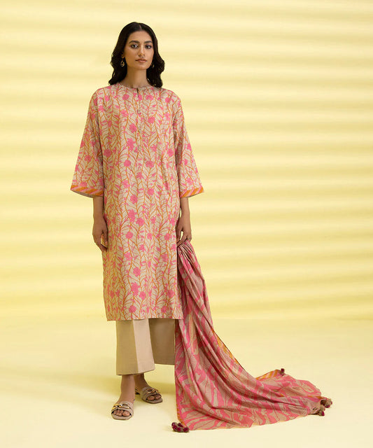 Sapphire | Unstitched 2Pc Printed Lawn - Shirt & Dupatta | 2D-DY23ZV3-14