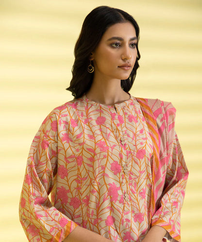 Sapphire | Unstitched 2Pc Printed Lawn - Shirt & Dupatta | 2D-DY23ZV3-14