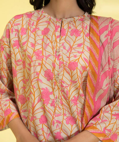 Sapphire | Unstitched 2Pc Printed Lawn - Shirt & Dupatta | 2D-DY23ZV3-14