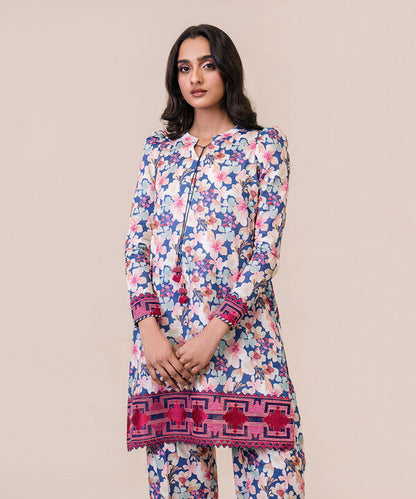 SAPPHIRE | UNSTITCHED 2 PIECE EMBROIDERED LAWN SUIT