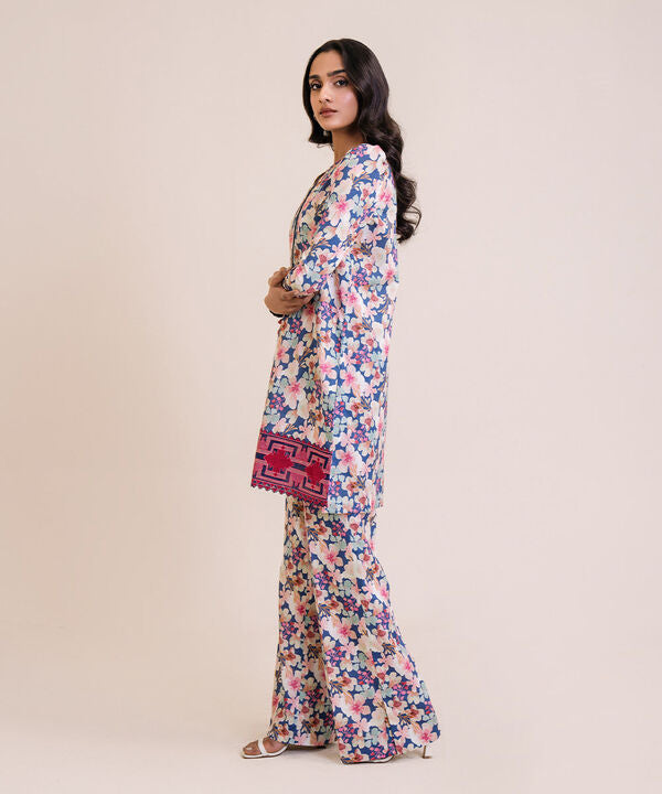 SAPPHIRE | UNSTITCHED 2 PIECE EMBROIDERED LAWN SUIT