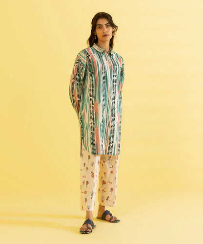 Sapphire | Unstitched 2Pc Printed Lawn - Shirt & Trouser | 2T-DY23ZV2-13