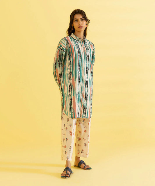 Sapphire | Unstitched 2Pc Printed Lawn - Shirt & Trouser | 2T-DY23ZV2-13
