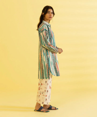 Sapphire | Unstitched 2Pc Printed Lawn - Shirt & Trouser | 2T-DY23ZV2-13