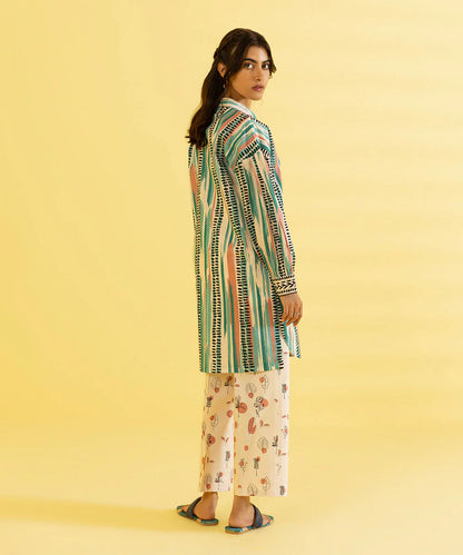 Sapphire | Unstitched 2Pc Printed Lawn - Shirt & Trouser | 2T-DY23ZV2-13
