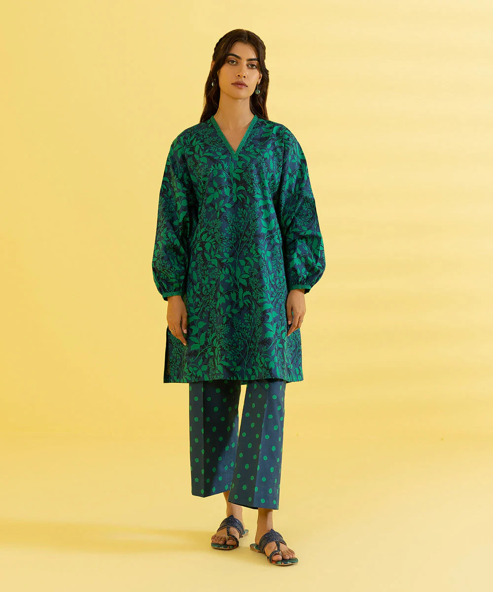 Sapphire | Unstitched 2Pc Printed Lawn - Shirt & Trouser | 2T-DY23ZV2-15