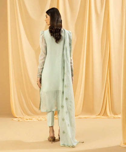 Sapphire LUXE | 3 Piece Unstitched Embroidered Blended Khaddi Net Suit | 3FE-LX23V2-13