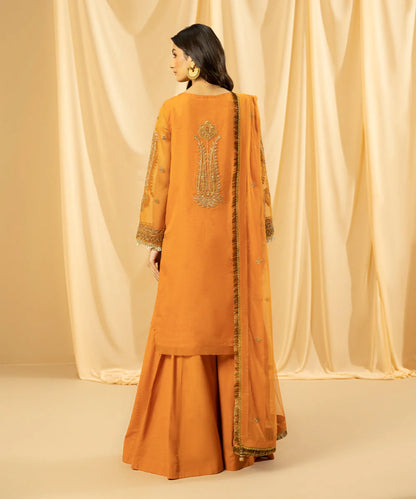 Sapphire LUXE | 3 Piece Unstitched Dyed Embroidered Organza Suit | 3FE-LX23V2-35
