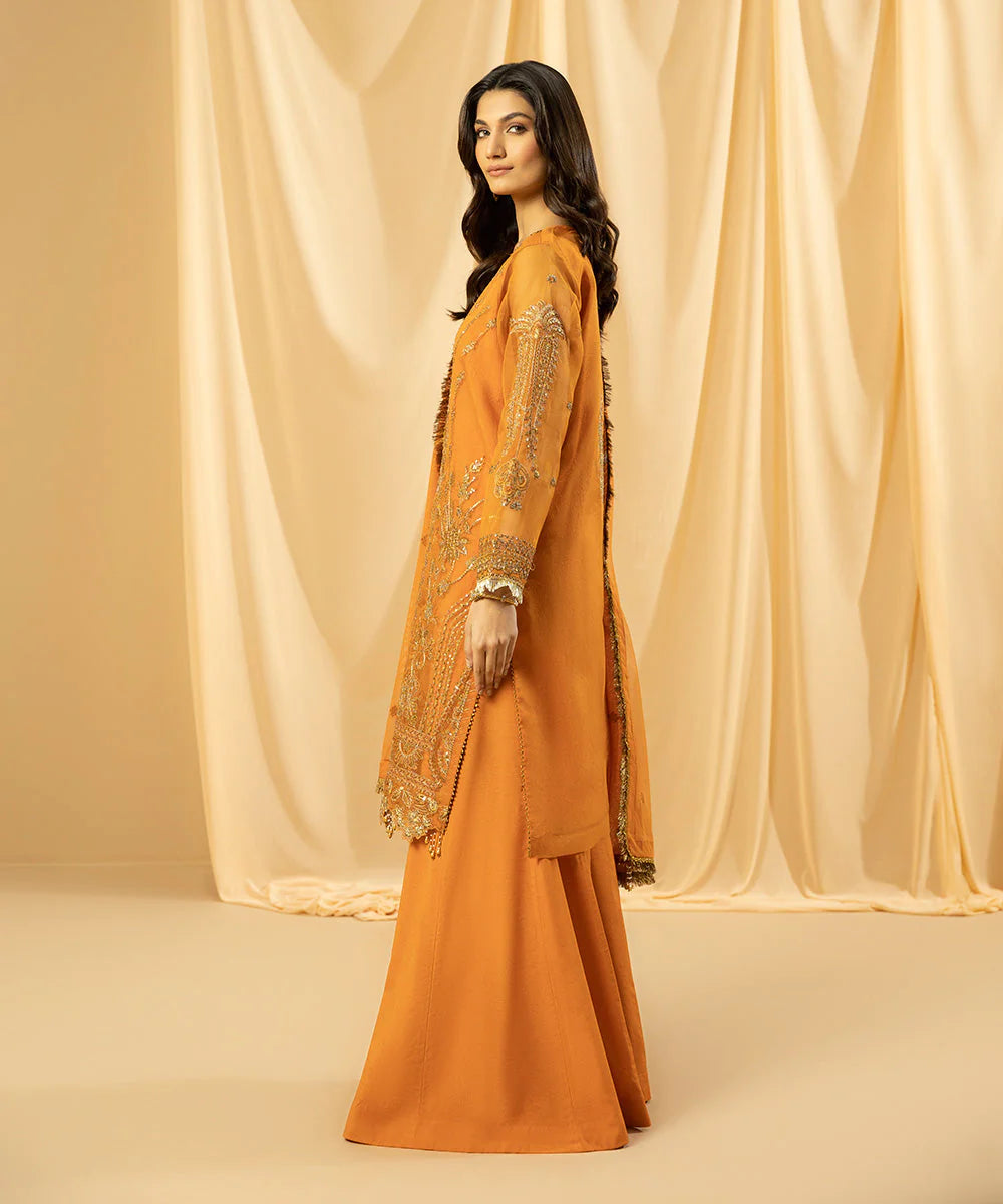 Sapphire LUXE | 3 Piece Unstitched Dyed Embroidered Organza Suit | 3FE-LX23V2-35