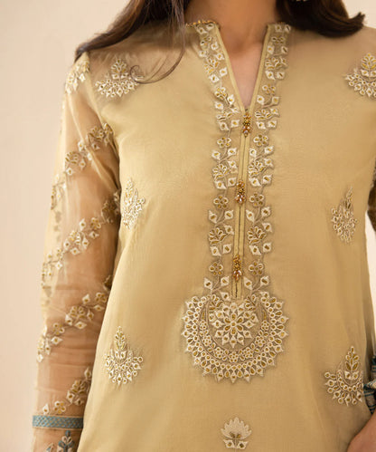 Sapphire LUXE | 3 Piece Unstitched Embroidered Organza Suit | 3FE-LX23V3-25