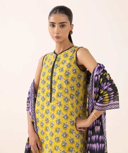 SAPPHIRE | UNSTITCHED 3 PIECE PRINTED LAWN SUIT