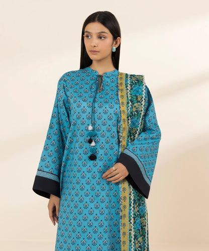 SAPPHIRE | UNSTITCHED 3 PIECE PRINTED LAWN SUIT