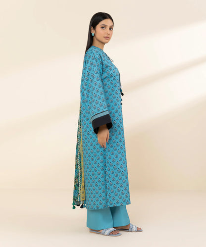 SAPPHIRE | UNSTITCHED 3 PIECE PRINTED LAWN SUIT