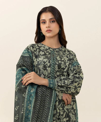 Sapphire | Unstitched 3Pc Printed Lawn Suit | 3P-DY23V3-14B