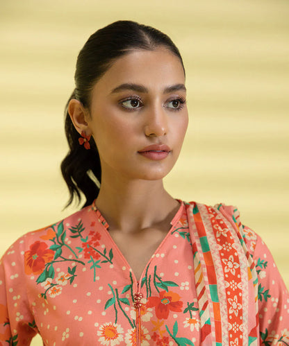 Sapphire | Unstitched 3Pc Printed Lawn Suit | 3P-DY23ZV3-14-R