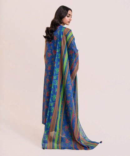 SAPPHIRE | UNSTITCHED 3 PIECE PRINTED LAWN SUIT