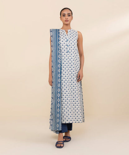 SAPPHIRE | UNSTITCHED 3 PIECE PRINTED LAWN SUIT