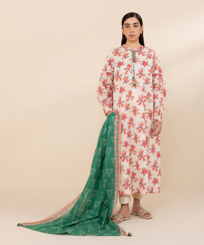 SAPPHIRE | UNSTITCHED 3 PIECE PRINTED LAWN SUIT