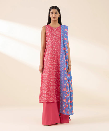 SAPPHIRE | UNSTITCHED 3 PIECE PRINTED LAWN SUIT
