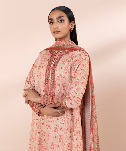 SAPPHIRE | UNSTITCHED 3 PIECE EMBROIDERED LAWN SUIT