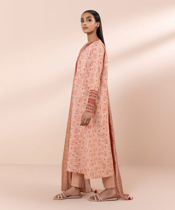 SAPPHIRE | UNSTITCHED 3 PIECE EMBROIDERED LAWN SUIT