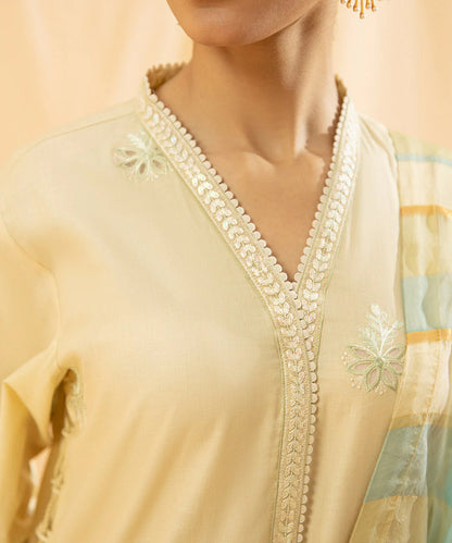 Sapphire | Unstitched 3Pc Dyed Embroidered Fine Cotton Satin Suit