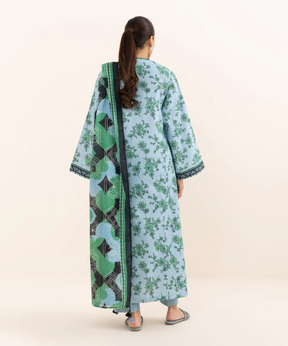 SAPPHIRE | UNSTITCHED 3 PIECE PRINTED LAWN SUIT