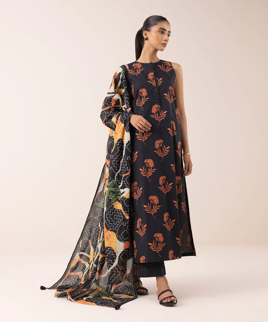SAPPHIRE | UNSTITCHED 3 PIECE PRINTED LAWN SUIT